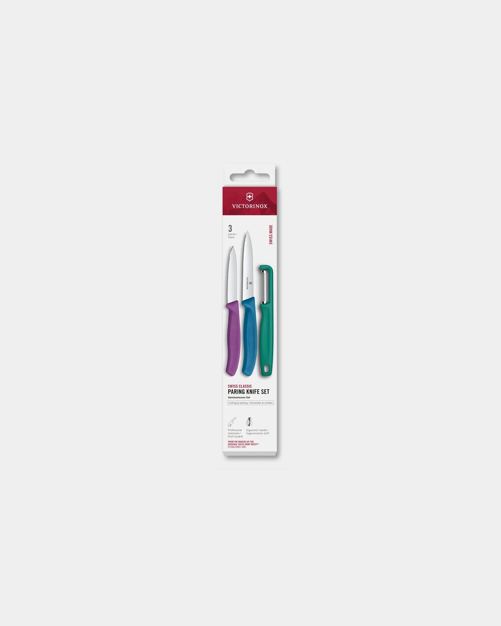 Custom ergonomic kitchen knife set Victorinox 10 cm - Multicolore